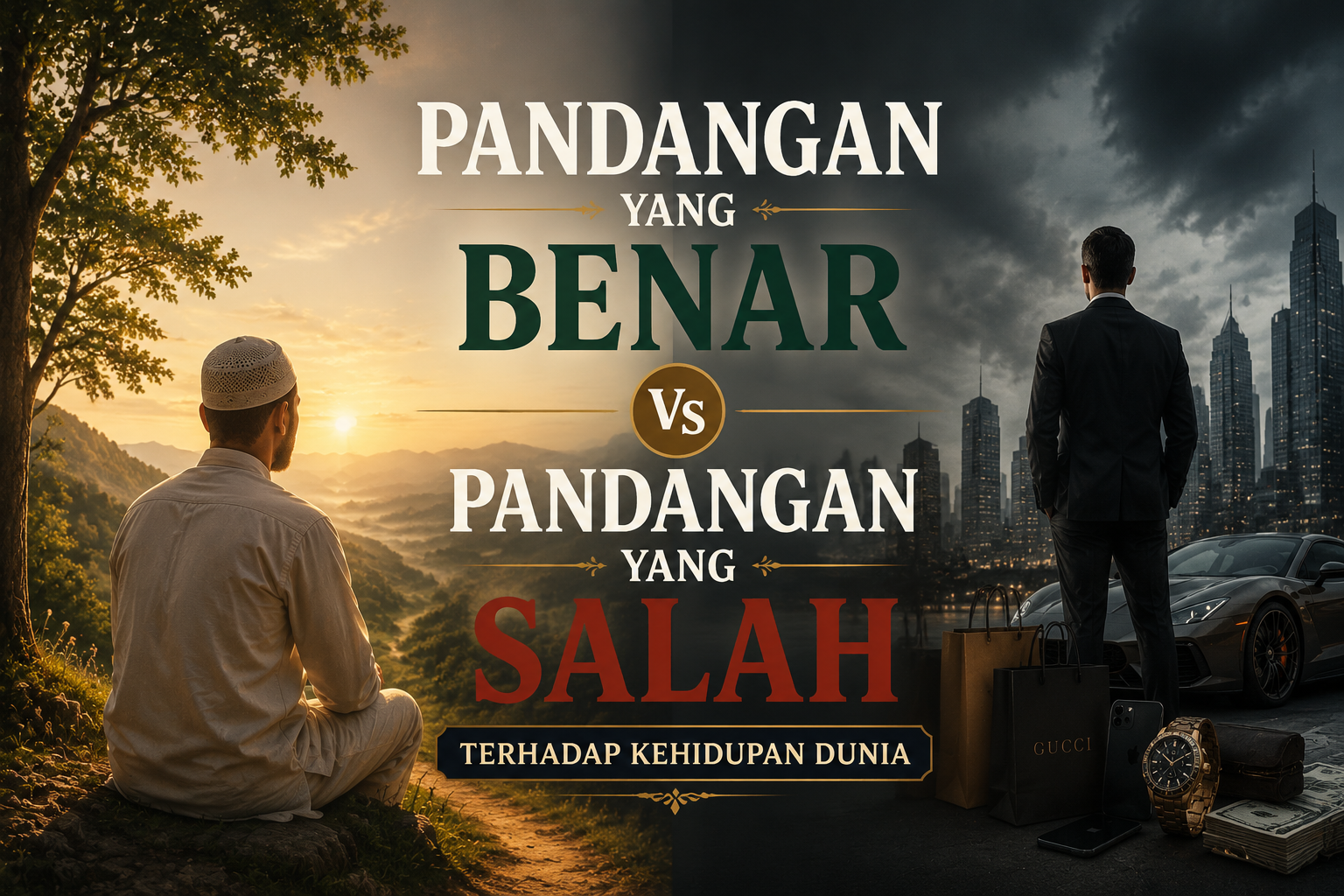 Pandangan yang Benar Vs Pandangan yang Salah Terhadap Kehidupan Dunia